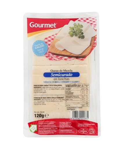 Marca Blanca - Gourmet Queso semicurado lonchas, 120g