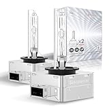 Sinoparcel D1S Xenon HID Headlights Bulb - 6000K 35W Replacement Lights - 2 Yrs Warranty - Pack of 2