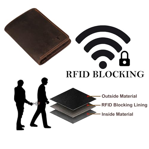 Image of URBAN FOREST Joe Vintage Brown Leather Wallet for Men
