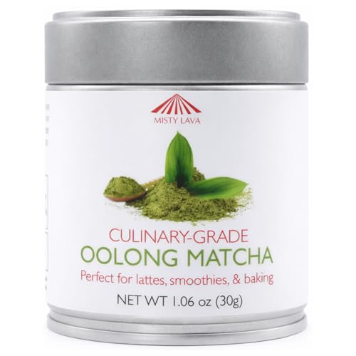 Misty Lava Culinary Oolong Matcha Powder, Creamy & Versatile, Smooth