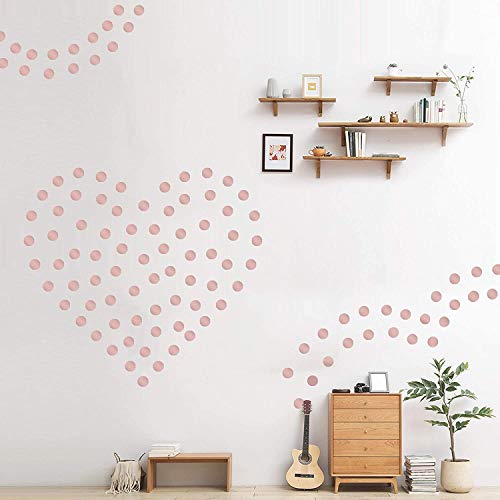 Vinilo Decorativo Puntos Oro Rosa 2" 200 Piezas miniatura 6