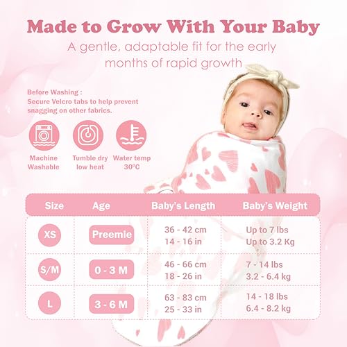 Image of Newborn Swaddle Blanket for 0-3 Month, Swaddles for Newborns Baby Girls Boys, 100% Organic Cotton Nursery Swaddling Blankets, Adjustable Sleep Sack for Babies (3-Pack)