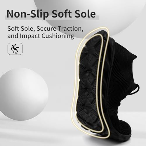 Image of Running Shoes for Men Non Slip Tennis Gym Sneakers Lightweight Breathable Mesh Athletic Shoe Comfortable Casual Workout Walking Shoe for Outdoor Travel Work and Daily Use