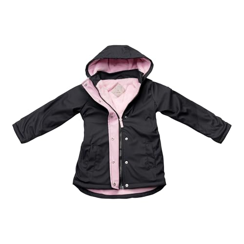 Image of Hunter Clothes Girls - Plush Lined Waterproof Rain Jacket with Hood | Lightweight Windbreaker Coat for Girls Sizes (2T-12)