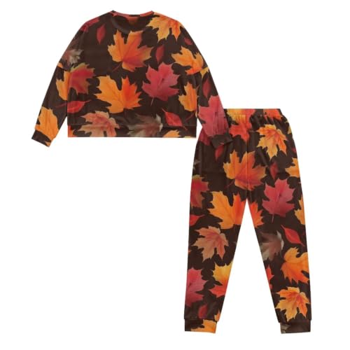 Image of Women's Pajamas Set Soft 2 Piece Loungewear Long Sleeve Pj Set Matching Sleepwear with Pockets for Women Plus Size
