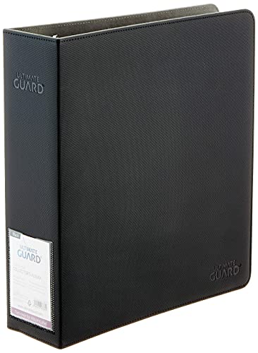 Image of Ultimate Guard Collector's Album | Trading Card Collection Binder with Black Xenoskin Cover & Reinforced 3 Heavy Duty D-Ring | Perfect for TCG Sleeves | Holder Album