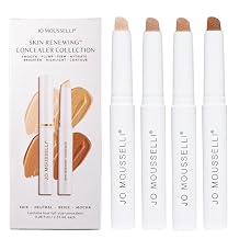 Xtreme Lashes Skin Renewing Cream Concealer Collection, Fair, Neutral, Beige, Mocha, 0.08 Fl Oz Pack of 4, Face Makeup, All Skin Types, Medium Coverage, Hydrates, Protects, and Soothes Skin