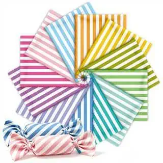 FYSUIMU 12 Pcs Cotton Fabric Bundles Pastel Stripe Fat Quarter Fabric
