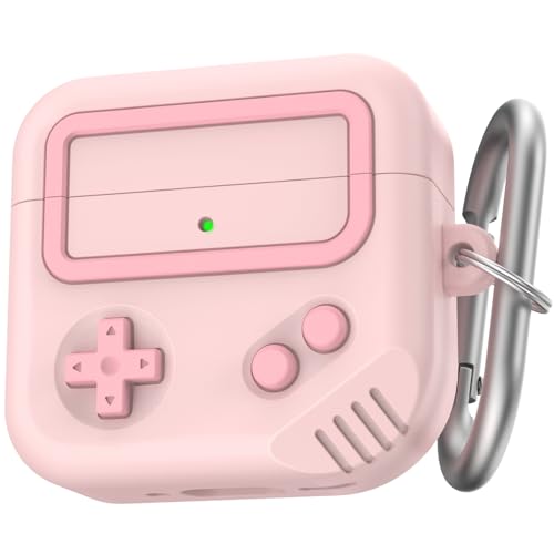 Image of TRONWIN AirPods 4 Case, Silicone Game Design 2024 Case for Apple AirPods 4 Generation with Active Noise Cancellation, Cute Case Cover for AirPod 4 Gen for Women /Men (Pink)