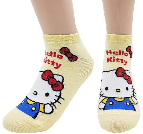 Image of JJMax Women's Kitty Cute Cartoon Cotton Blend Ankle Socks Sets