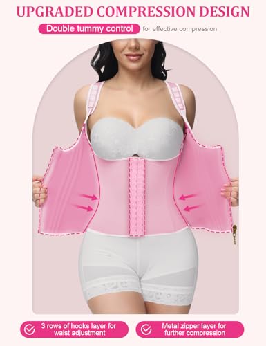 Image of SHAPSHE Waist Trainer for Women, Tummy Control Sports Girdle, Workout Body Shaper with Adjustable Shoulder Strap