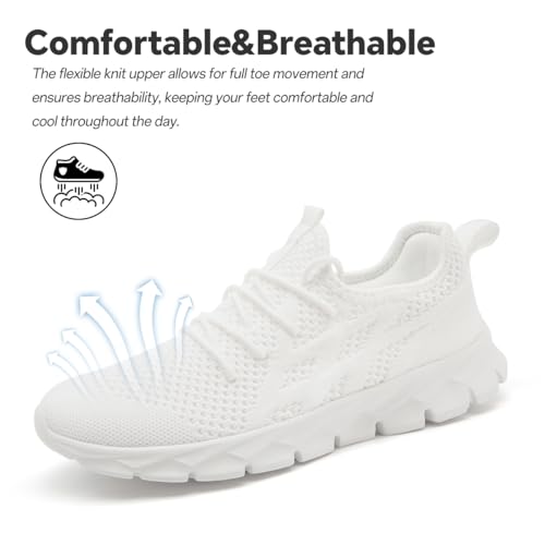 Image of Running Shoes for Men Gym Tennis Athletic Walking Shoes Non Slip Lightweight Breathable Sports Mesh Fashion Work Sneakers Casual Workout Trianer