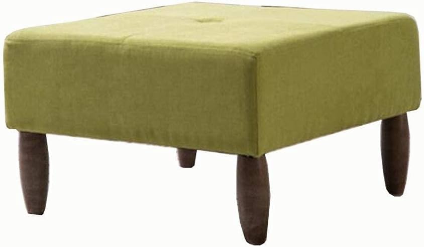 Tabouret de Canapé en Lin Haut de Gamme - Ottoman Nordique et Table Basse Carrée