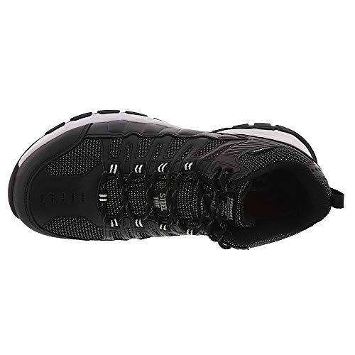 Skechers Skechers mens Queznell Industrial Boot, Black/White, 13 US