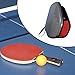 Menolana Ping Pong Paddle Case for 2, Hard Shell Protector Carrying Bag, Stylish Table Tennis Paddle Case, Black