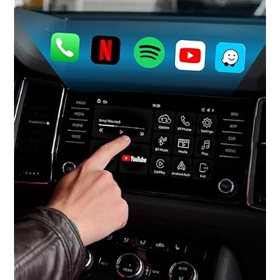 AutoSky AI Box Lite + 4in1 Retractable Car Charger Bundle Wireless CarPlay & Android Auto, Streaming app & YouTube, Fast Charging 100W USBC & 20W Lightning