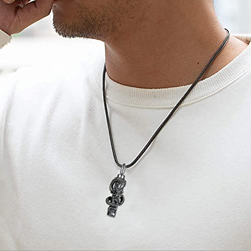 TYSO Dragon/Celtic Knot/Arrow Urn Necklace for Ashes 925 Sterling Silver Ashes Keepsake Cremation Jewelry Pendant for Man2