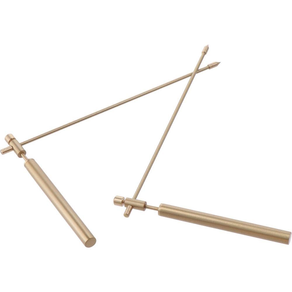 2PCS Pure Copper Metal Detection Rod, Copper Dowsing Rods Upgraded Flexible Rotation, Divining Rods - for Ghost Hunting Tools, Divining Water, Treasure, Buried Items