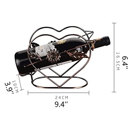 Soporte para botellas de vino metálico 24x16.5x10 cm miniatura 2