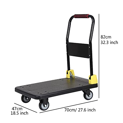 Carretilla Plegable con Ruedas Giratorias de 360° miniatura 6