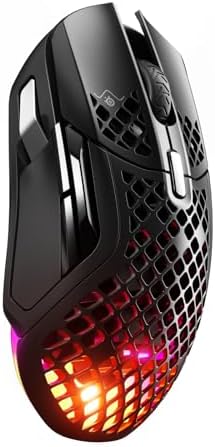 SteelSeries Aerox 5 Wireless - Holey RGB Gaming Mouse - Ultra-lig...