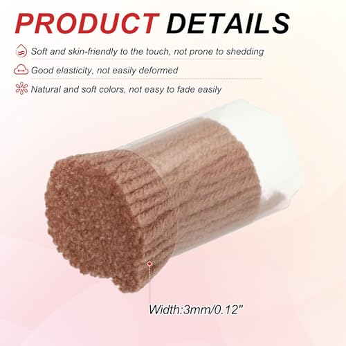 Image of MECCANIXITY 15 Rolls Latch Hook Yarn, 3mm Beige Latch Hook Kit Yarn Precut Hook Rugs Making Crochet Bundles for Rug Adults Beginners Tapestry DIY Craft