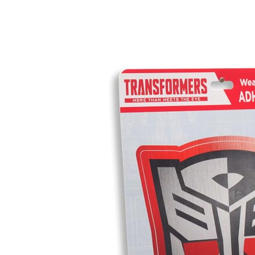 Image of Hasbro Transformers Adhesive Vinyl Decal - Fun Transformers Sticker for Car, Window or Laptop