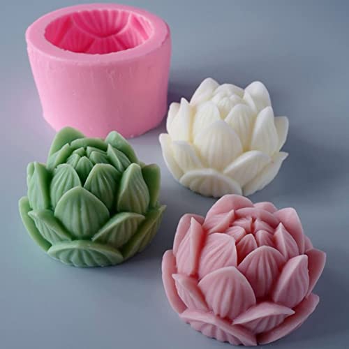 Lotus Flower Silicone Soap Mold Candle Mold Fondant Chocolate Cake Candy Mould Resin Clay Baking Pastry Tools #TOP3
