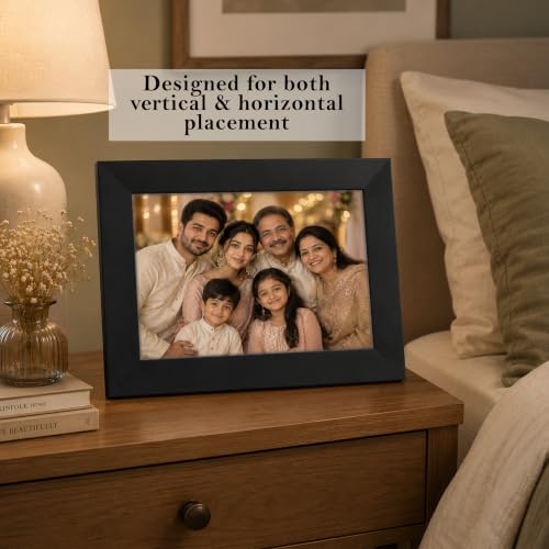 Image of Art Street Synthetic Table Photo Frame for Home Decor - 5 x 7 Inches Black