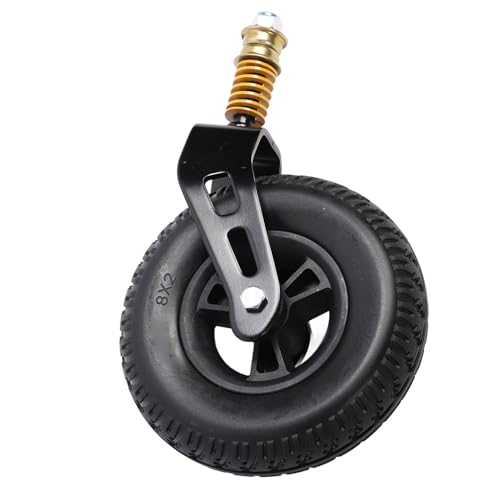 Rueda delantera universal de repuesto para silla de ruedas de 8 pulgadas, uso más suave, resistente y sólida, repuesto para silla de ruedas, caminante, carrito de comestibles, scooter