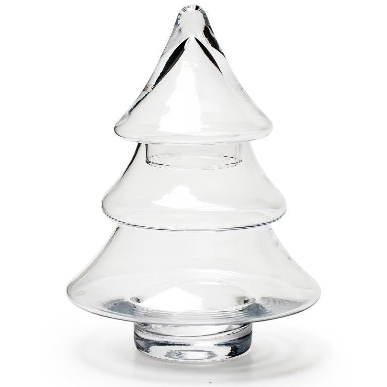 Annastore Dekoglas Tannenbaum H 26 cm zum Öffnen und Selbstbefüllen...