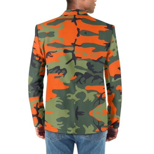 Men's Cozy One Button Suit Long Sleeve Blazer Jackets with Pockets Lightweight Knit Sport Coat for Business,Party3