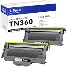 iNKPAD TN360 TN330 Compatible Toner Cartridge Replacement for TN360 TN-330 High Yield, Compatible with MFC-7840W HL-2140 MFC-7340 MFC-7440N HL-2170W HL-2150N Printer 2 Black