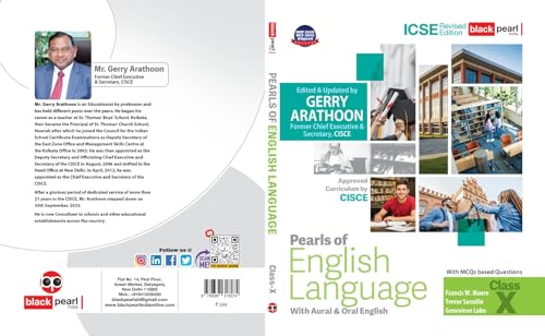 Image of ICSE Pearls Of English Language Class X (Paper-1) | With Oral & Aural English | Revised Edition 2027 | With MCQs | By GERRY ARATHOON.