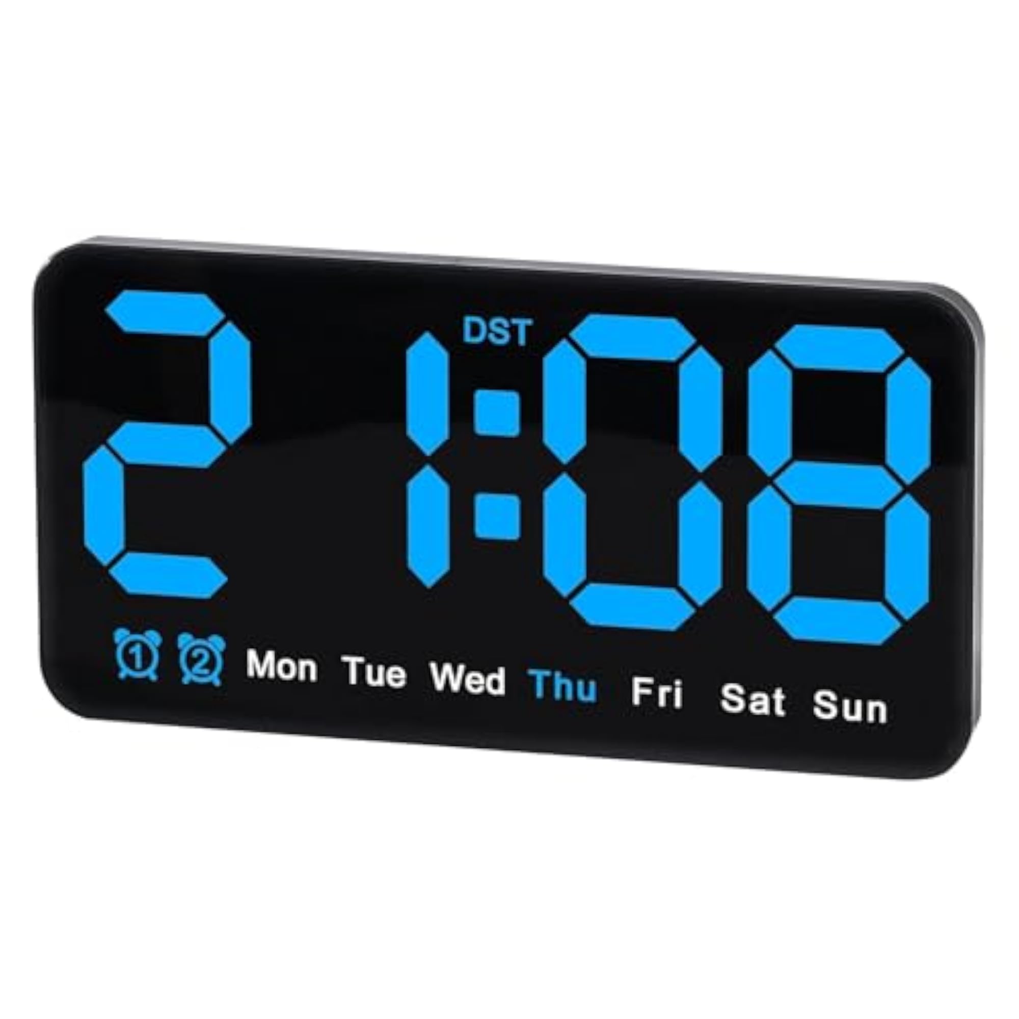 Digital Wall Clock - 8.5 Inch Large Display LED Alarm Clock