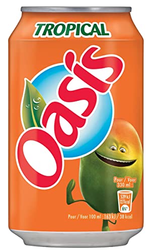 Oasis Tropical 33cl le pack de 24 idéal pour vos pique-niques et anniversaires