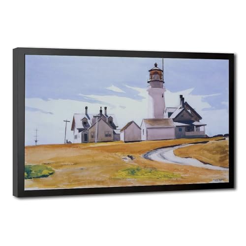 Impression sur toile d'art Highland Light Hopper - Décoration murale premium avec cadre 40x61 cm