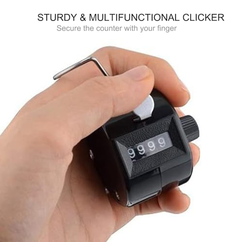 image for TESEAS Clicker Counter Handheld Tally Counter 4-Digit Number Counter, 
