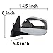 TiJeRa For Toyota Land Cruiser Prado 2002-2009 LC120 Door Rearview Passenger Side Mirror Assy