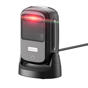 NetumScan Automatic Hands-Free Barcode Scanner – 1D/2D Desktop USB Wired Scanner for Retail Store, Warehouse, Supermarket, POS System, Checkout Counter (Windows/Mac/Linux)