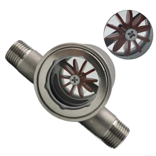 Indicateur de débit d'eau DN20 en inox 316L durable pour installations fluides - 4