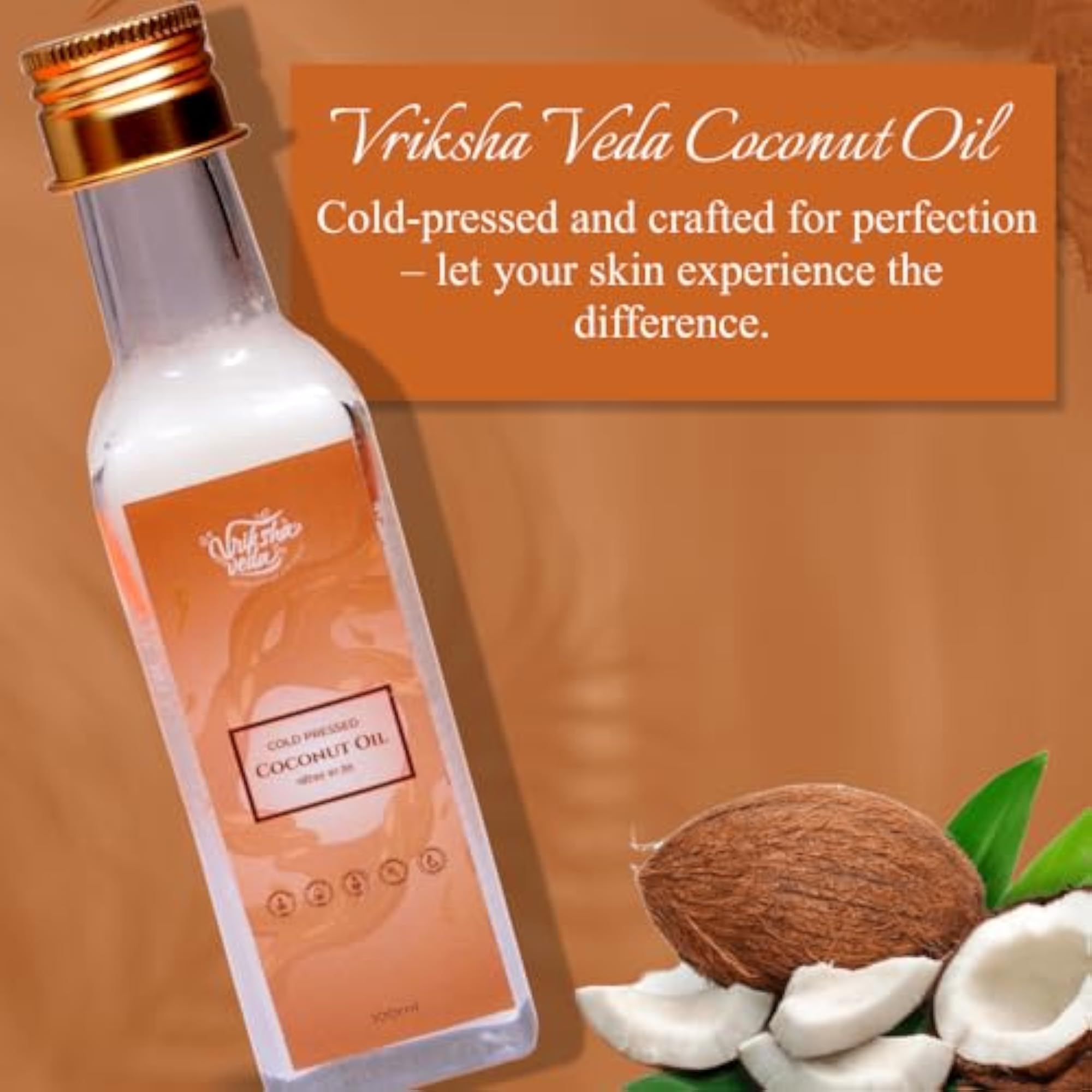 100% Pure Cold Pressed Coconut Oil for Body and Hair
