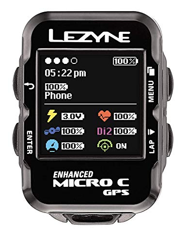 Lezyne 1-GPS-MICROC-V104 Micro Color GPS, Unisex, Negro, M
