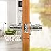 Gobrico 10 Pack Privacy Keyless Door Handles in Satin Nickel, Interior Bath and Bed Door Lever, Drop Style Heavy Duty Brushed Nickel Door Knobs