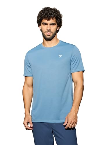 Image of TECHNOSPORT Men's Polyester Regular Fit T-Shirt