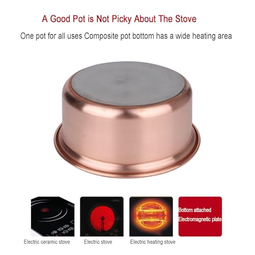 Pequeña Olla de Cobre para Inducción para Hogar miniatura 4
