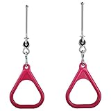 Swing Set Stuff Inc. Trapeze Rings with Swing Hangers (Pink) and SSS Logo Sticker