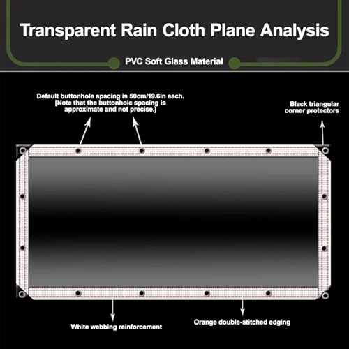 Bâche imperméable en PVC Premium, protection extérieure lourde à œillets renforcés - 3