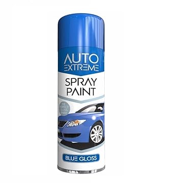 SuperGift.com 250ml All Purpose Aerosol Blue Gloss Spray Paint Quick Drying Spray, Fast Dry and Excellent Coverage for Car, Van, Wheel, Metal, Plastic and More by Diva Gift