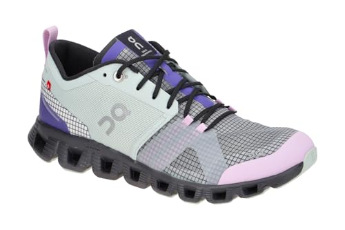 Image of On Women's Cloud X Shift Sneakers, Surf /Vapor, Blue, 5 Medium US